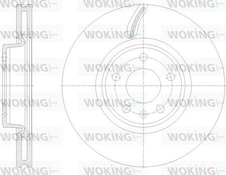 Woking D62131.10 - Гальмівний диск autozip.com.ua