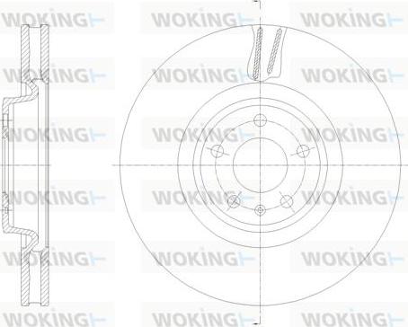 Woking D62133.10 - Гальмівний диск autozip.com.ua