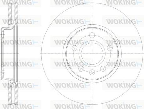 Woking D62124.10 - Гальмівний диск autozip.com.ua
