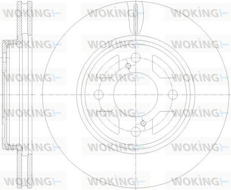 Woking D62120.10 - Гальмівний диск autozip.com.ua
