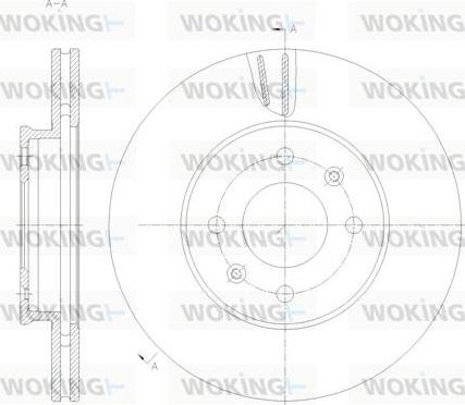 Woking D62121.10 - Гальмівний диск autozip.com.ua