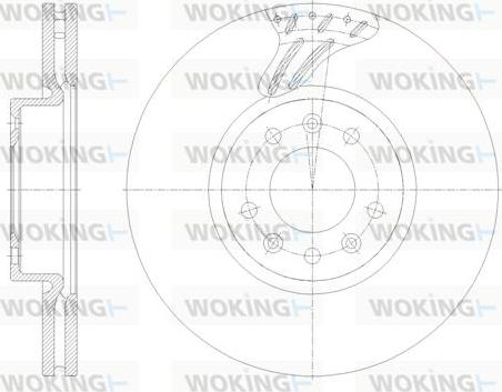 Woking D62122.10 - Гальмівний диск autozip.com.ua