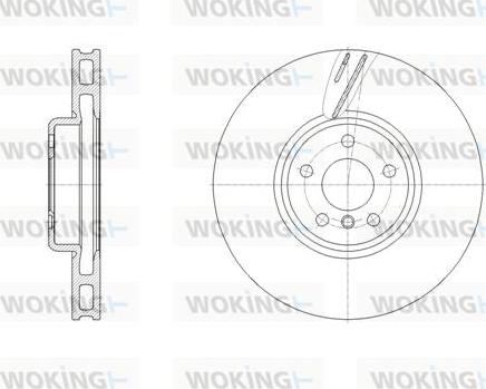 Woking D62127.10 - Гальмівний диск autozip.com.ua