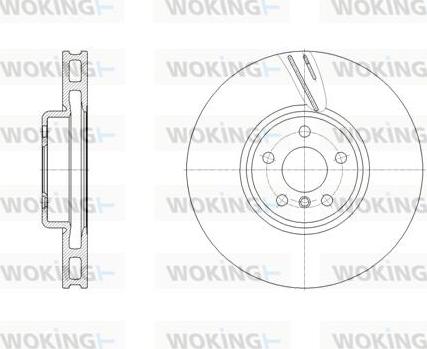 Woking D62127.11 - Гальмівний диск autozip.com.ua