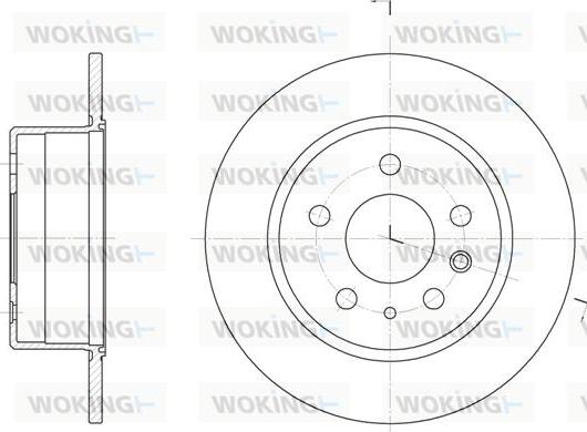 Woking D6280.00 - Гальмівний диск autozip.com.ua