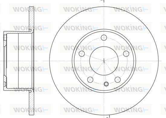 Woking D6288.00 - Гальмівний диск autozip.com.ua