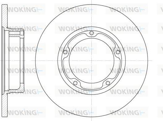 Woking D6282.00 - Гальмівний диск autozip.com.ua