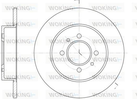 Woking D6239.00 - Гальмівний диск autozip.com.ua