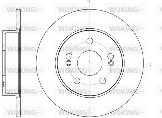 Woking D6239.01 - Гальмівний диск autozip.com.ua