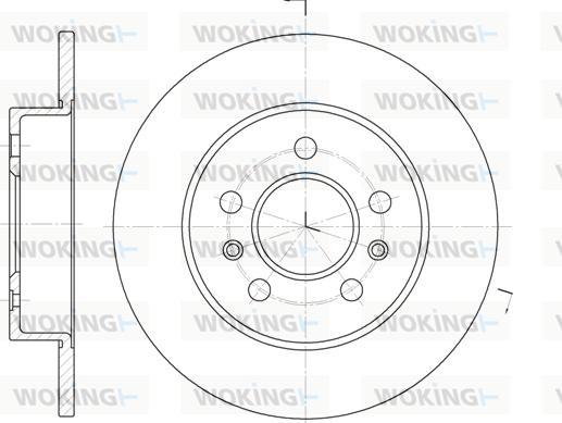 Woking D6239.02 - Гальмівний диск autozip.com.ua