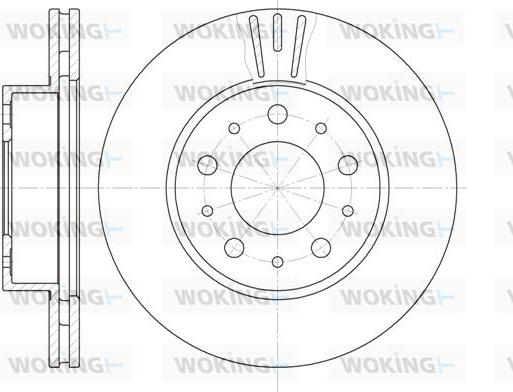 Woking D6231.10 - Гальмівний диск autozip.com.ua