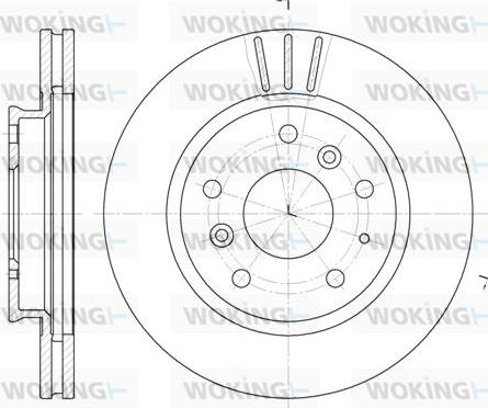 Woking D6237.10 - Гальмівний диск autozip.com.ua