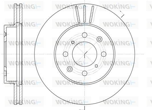 Woking D6226.10 - Гальмівний диск autozip.com.ua