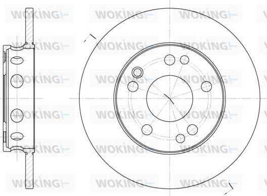 Woking D6221.00 - Гальмівний диск autozip.com.ua