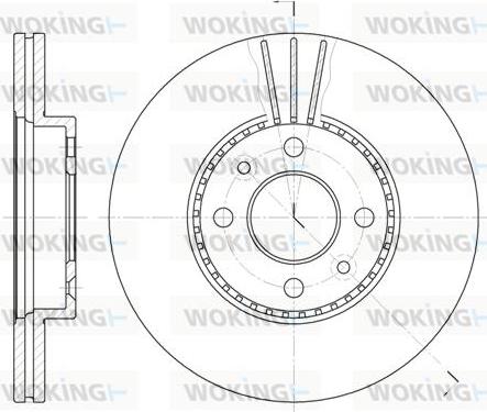 Woking D6227.10 - Гальмівний диск autozip.com.ua