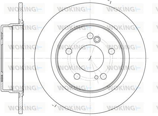 Woking D6270.00 - Гальмівний диск autozip.com.ua