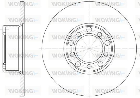 Woking D6272.00 - Гальмівний диск autozip.com.ua