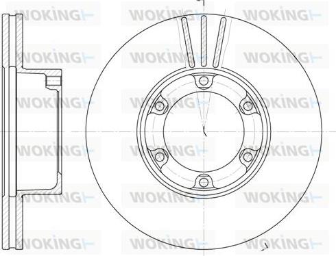 Woking D6277.10 - Гальмівний диск autozip.com.ua