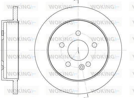 Woking D6799.00 - Гальмівний диск autozip.com.ua