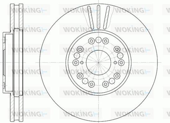 Woking D6793.10 - Гальмівний диск autozip.com.ua