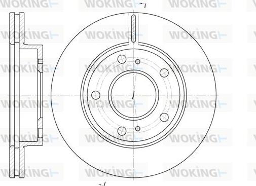 Woking D6797.10 - Гальмівний диск autozip.com.ua