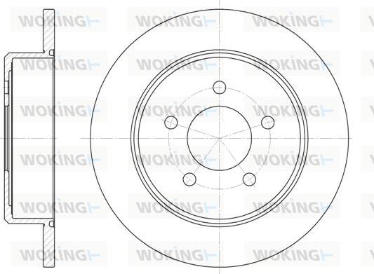 Woking D6746.00 - Гальмівний диск autozip.com.ua