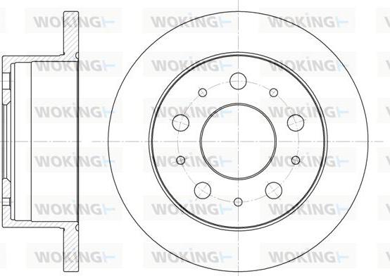 Woking D6741.00 - Гальмівний диск autozip.com.ua