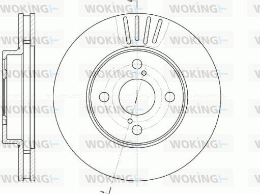 Woking D6742.10 - Гальмівний диск autozip.com.ua
