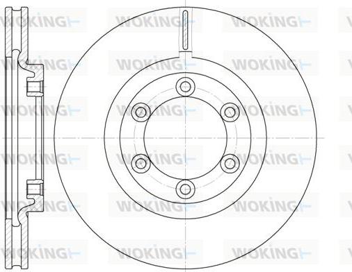 Woking D6754.10 - Гальмівний диск autozip.com.ua