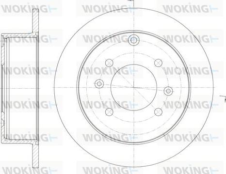 Woking D6757.00 - Гальмівний диск autozip.com.ua