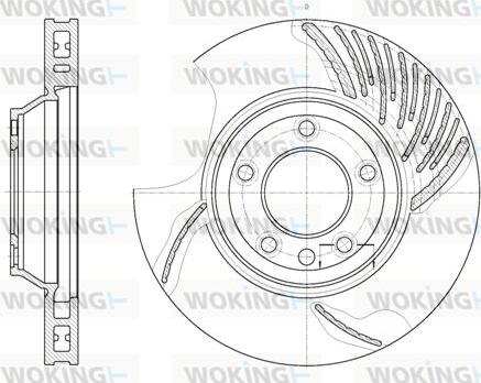 Woking D6769.10 - Гальмівний диск autozip.com.ua