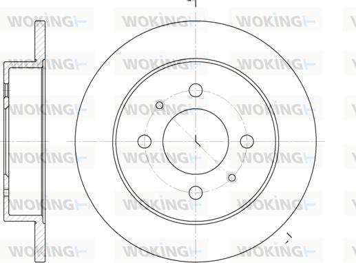 Woking D6765.00 - Гальмівний диск autozip.com.ua