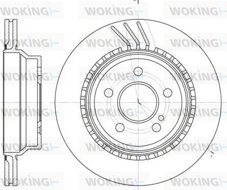 Woking D6760.10 - Гальмівний диск autozip.com.ua