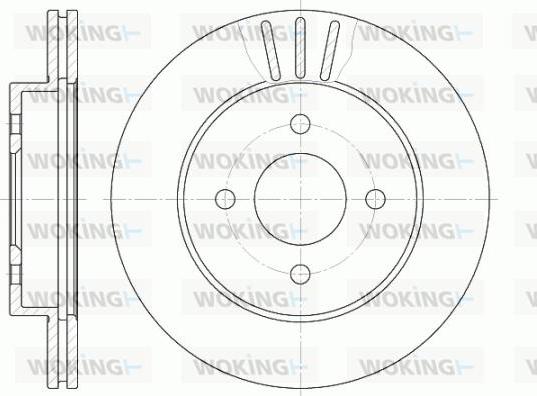 Woking D6761.10 - Гальмівний диск autozip.com.ua