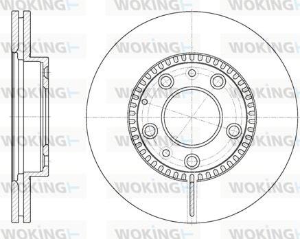 Woking D6767.10 - Гальмівний диск autozip.com.ua