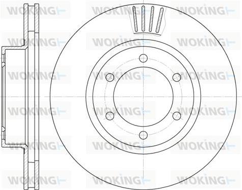 Woking D6706.10 - Гальмівний диск autozip.com.ua