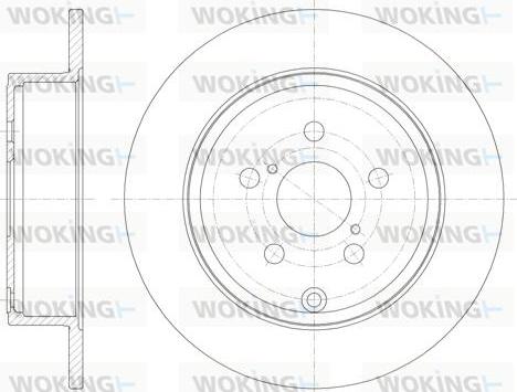 Woking D6700.00 - Гальмівний диск autozip.com.ua