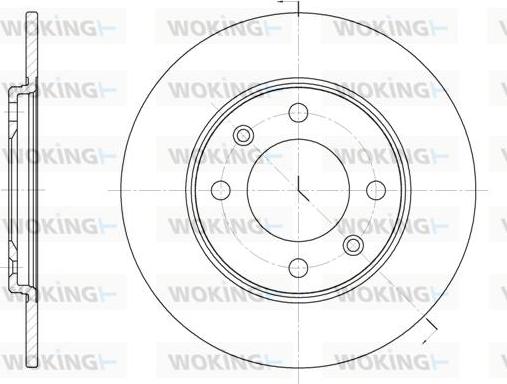 Woking D6714.00 - Гальмівний диск autozip.com.ua