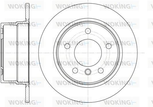 Woking D6716.00 - Гальмівний диск autozip.com.ua