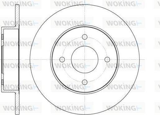 Woking D6788.00 - Гальмівний диск autozip.com.ua