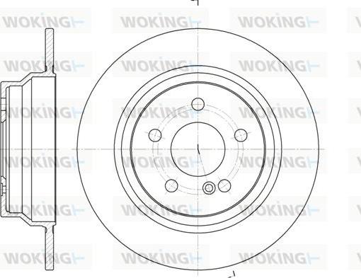 Woking D6787.00 - Гальмівний диск autozip.com.ua