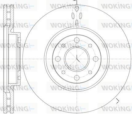 Woking D6734.10 - Гальмівний диск autozip.com.ua