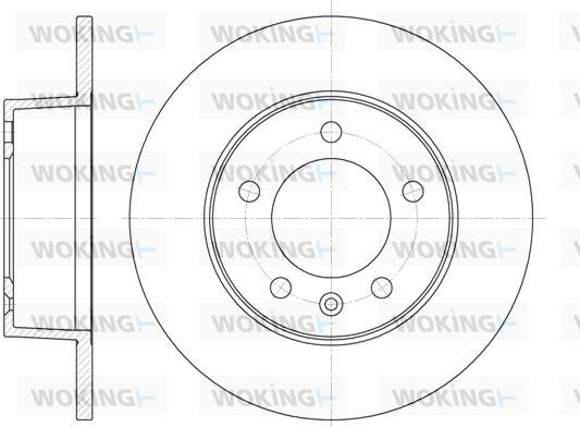 Woking D6735.00 - Гальмівний диск autozip.com.ua