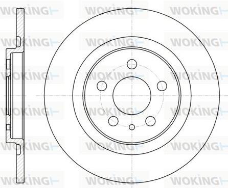 Woking D6736.00 - Гальмівний диск autozip.com.ua