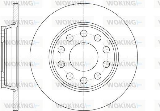 Woking D6731.00 - Гальмівний диск autozip.com.ua