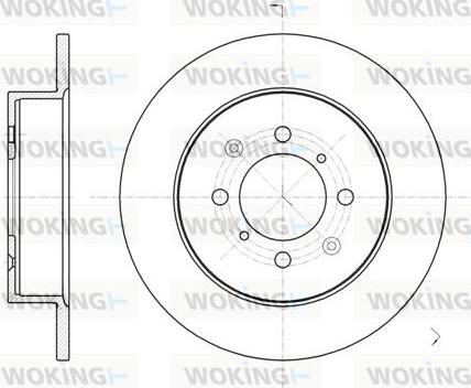 Woking D6732.00 - Гальмівний диск autozip.com.ua