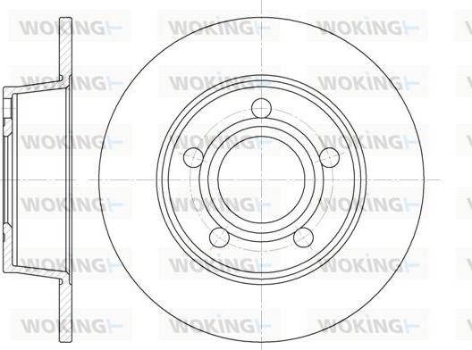 Woking D6724.00 - Гальмівний диск autozip.com.ua