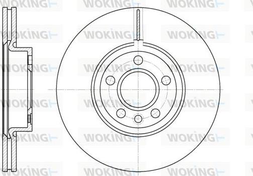 Woking D6728.10 - Гальмівний диск autozip.com.ua