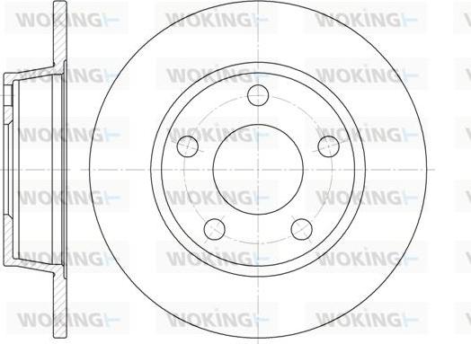 Woking D6723.00 - Гальмівний диск autozip.com.ua