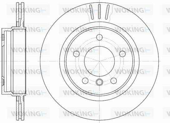 Woking D6722.10 - Гальмівний диск autozip.com.ua